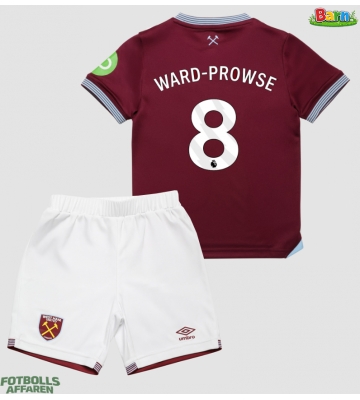 West Ham United James Ward-Prowse #8 Hemmaställ Barn 2025-26 Kortärmad (+ Korta byxor)